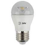 Лампа светодиодная Эра LED smd P45-7W-827-E27-Clear шар прозрачный