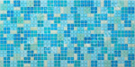 Панель ПВХ Декопан 0,956*0,48*0,4 Блик синий