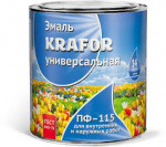 Эмаль Krafor ПФ-115 синяя 1,8кг