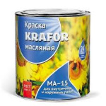 Краска Krafor МА-15 желтая 0,9кг