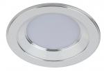 Светильник точечный Эра KL LED 15-5 WH/CH (200lm/5W/4000K/220V) Белый с с серебряной окантовкой