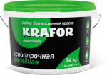 Краска Krafor ВД фасадная особопрочная 6,5кг (ЗЕЛЕН)