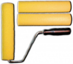 Валик поролоновый жёлтый, 180 мм + 2 ролика