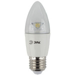 Лампа светодиодная Эра LED smd B35-7W-827-E27-Clear свеча прозрачная