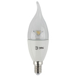 Лампа светодиодная Эра LED smd BXS-7W-827-E14-Clear свеча на ветру  прозрачная
