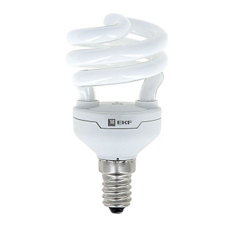 Лампа энергосберегающая ЭКФ HS-T2-15W-4000K-E14 10000h
